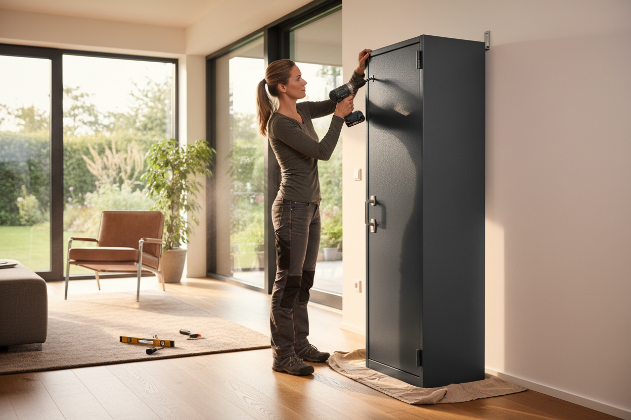 Tutoriel pour bien installer un coffre pour armes chez vous sans souci