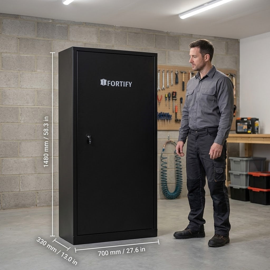 Armoire à fusils FORTIFY DELTA 15 - Jusqu'à 15 armes - Serrure à clé