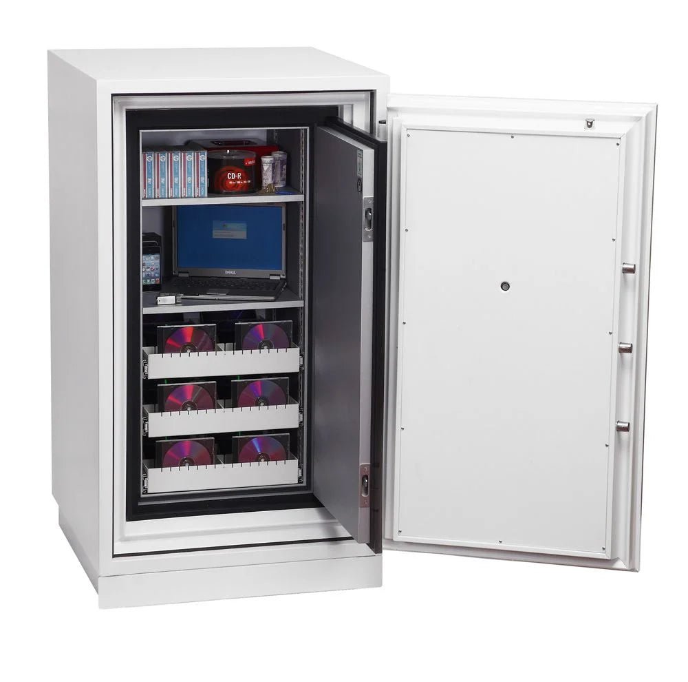Armoire forte ignifuge 2 H - 2 étagères 5 plateaux multimedia - PHOENIX DATA COMMANDER DS4621 - Lecoffrefort.com