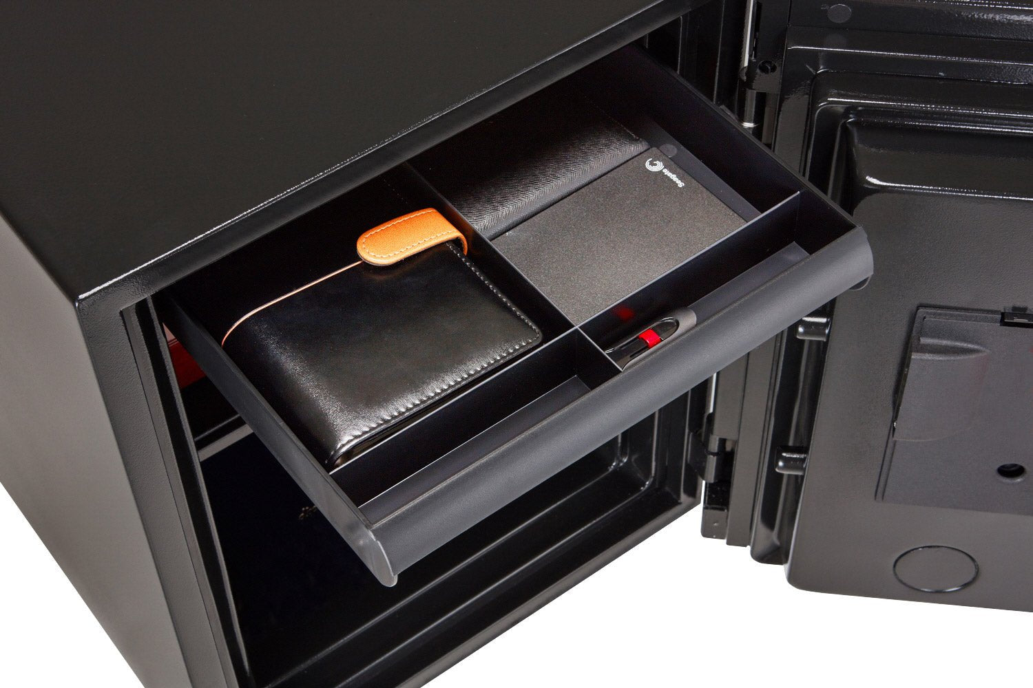 Coffre fort de Luxe ignifuge avec panneau de porte doré et serrure électronique - PHOENIX SPECTRUM LS6001FG - Lecoffrefort.com