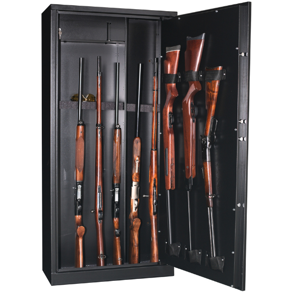 Armoire 15 fusils ou 11 fusil et 5 étagères + coffret interne - Serrure à clé - FORTIFY DELTA 15