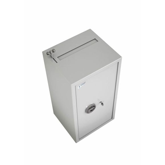 Coffre fort dépôt de fonds - Levier avec système anti-pêche - homologué Classe S1 - Serrure électronique - HARTMANN SE 901