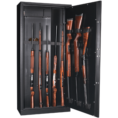 Armoire 15 fusils ou 11 fusil et 5 étagères + coffret interne - Serrure à clé - FORTIFY DELTA 15 - Lecoffrefort.com