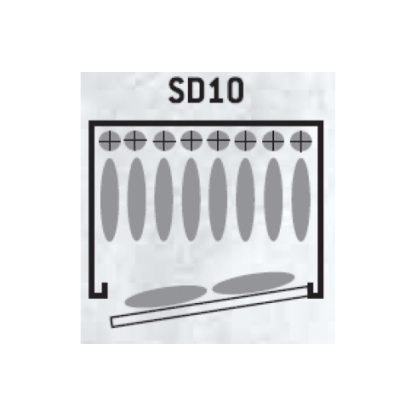 Armoire à fusils - 10 armes avec lunette - Coffre intérieur - INFAC SENTINEL SD10 - armoire à fusils - Lecoffrefort.com
