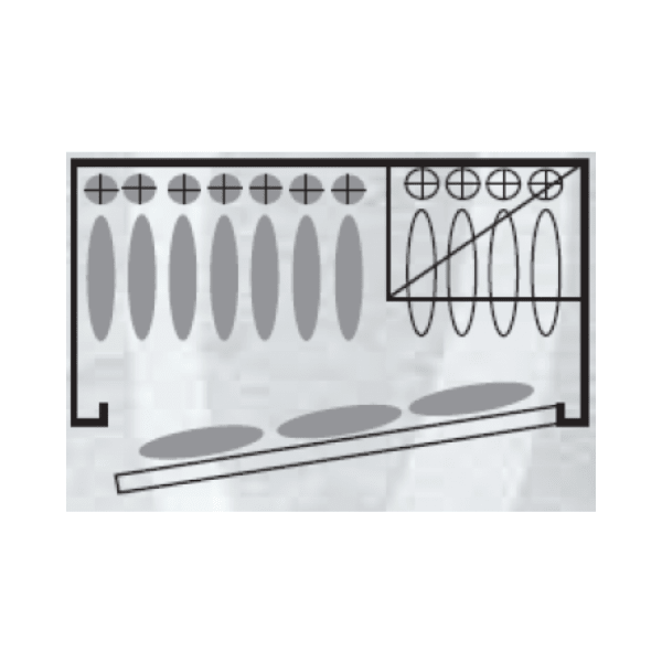 Armoire à fusils - 14 armes - 11 armes avec lunette + 3 dans la porte - coffre intérieur - Serrure électronique - EN 14450 CLASSE S1 - Infac Classic CT - 14 - ELEC - armoire à fusils - Lecoffrefort.com