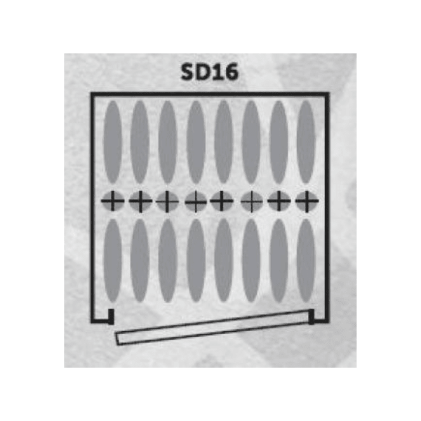 Armoire à fusils - 16 armes dont 8 avec lunette - Coffre intérieur - INFAC SENTINEL SD16 - armoire à fusils - Lecoffrefort.com