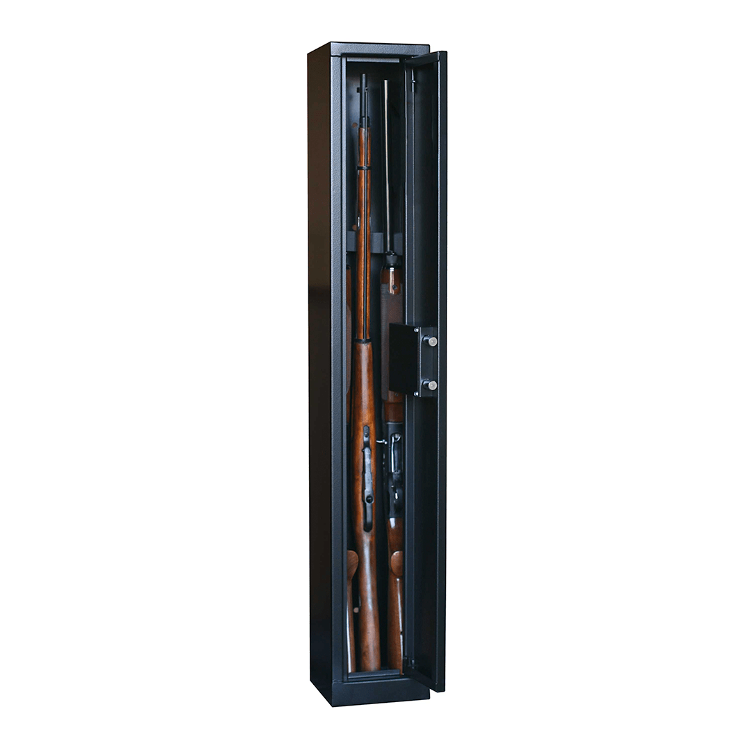 Armoire à fusils - 3 armes sans lunette - Serrure à clé - INFAC ARMUNIC AR3 - Lecoffrefort.com