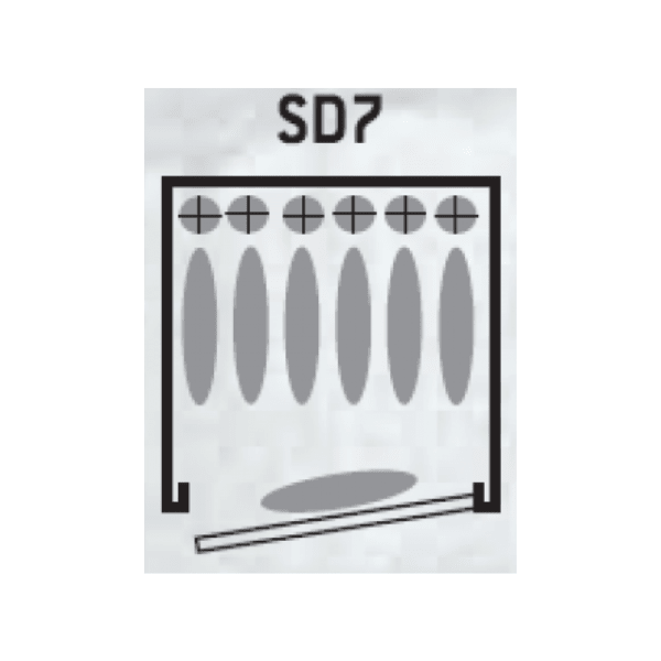 Armoire à fusils - 7 armes avec lunette - Coffre intérieur - INFAC SENTINEL SD7 - armoire à fusils - Lecoffrefort.com