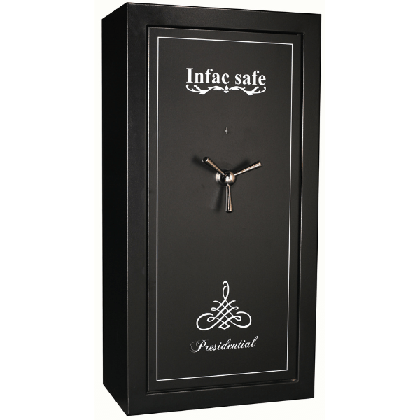 Armoire à fusils XL Classe S1 - 16 à 24 armes avec lunettes - coffre et étagères inclus - modulable - INFAC PRESIDENTIAL PT23 - Lecoffrefort.com