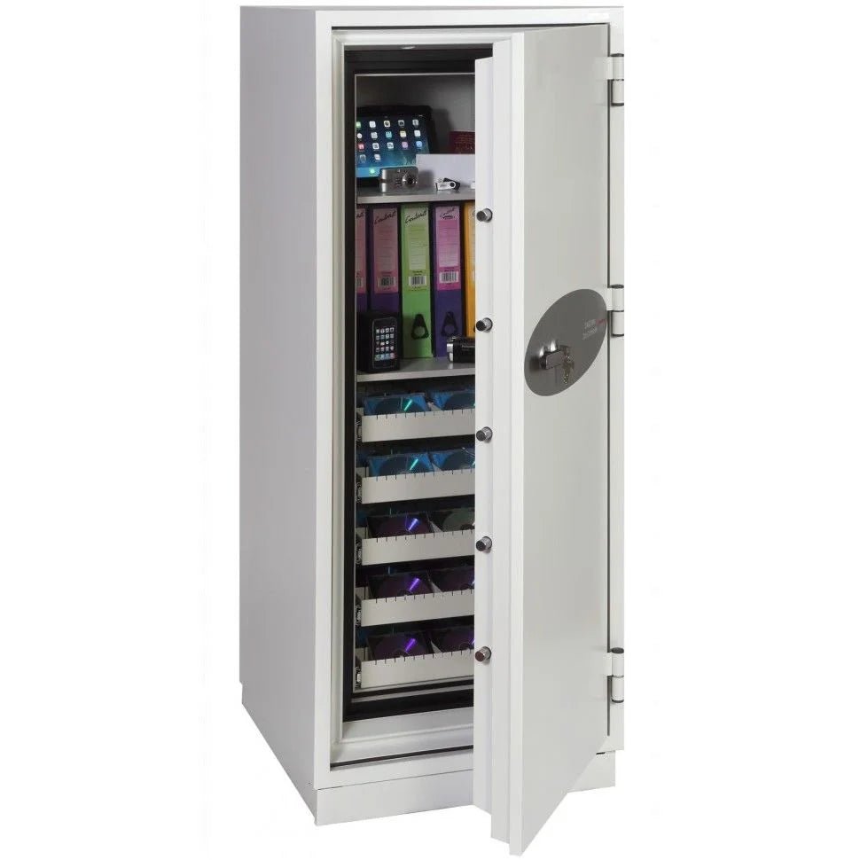 Armoire forte ignifuge - 2 H - 2 étagères 5 plateaux multimedia - PHOENIX DATA COMMANDER DS4622 - Lecoffrefort.com