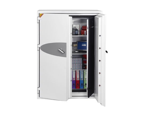 Armoire forte ignifuge 2 H - 2 étagères 5 plateaux multimedia - PHOENIX DATA COMMANDER DS4623 - Lecoffrefort.com