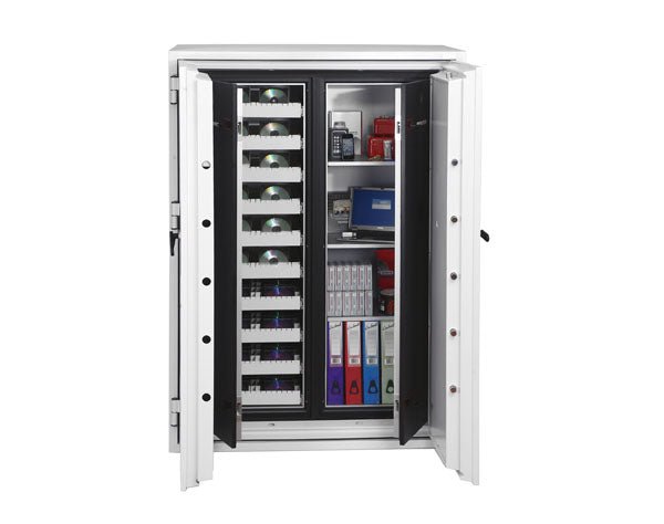 Armoire forte ignifuge 2 H - 2 étagères 5 plateaux multimedia - PHOENIX DATA COMMANDER DS4623 - Lecoffrefort.com