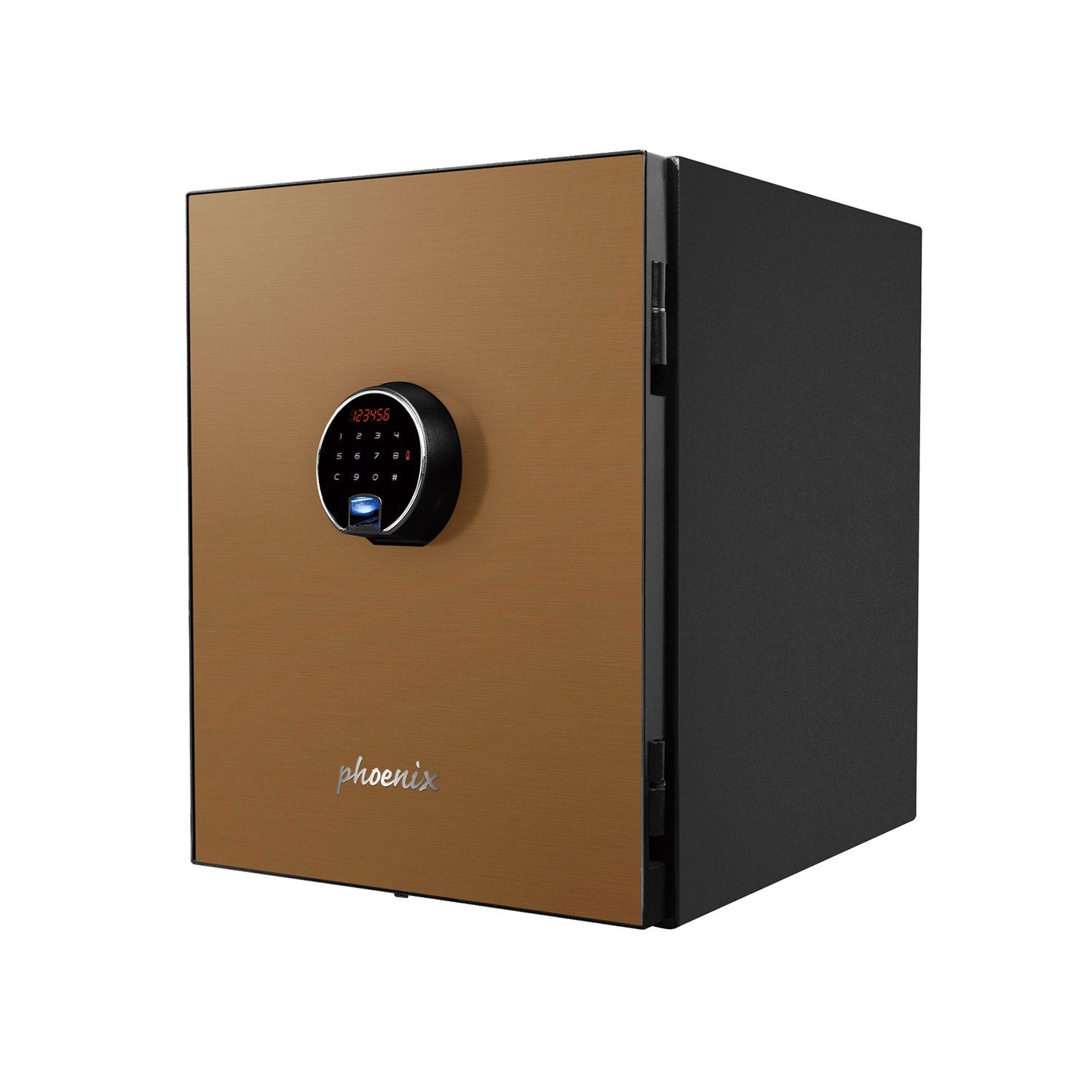 Coffre fort de Luxe ignifuge avec panneau de porte doré et serrure électronique - PHOENIX SPECTRUM LS6001FG - Lecoffrefort.com